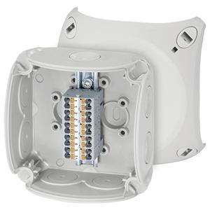 Hensel 4012591134350 Abzweigdose halogenfrei, plombierbar, witterungsbeständig (L x B) 93mm x 93mm