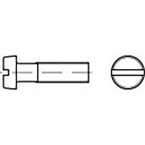 toolcraft TO-6852477 Cilinderkopschroeven M2.5 16 mm Sleuf DIN 84 Staal Verzinkt 200 stuk(s)