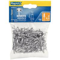 Rapid Blindnieten Standard Ø 4 x 8 mm 100er Pack, 5000378