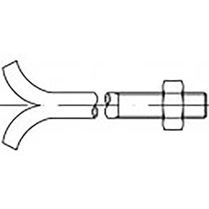 toolcraft TO-6855291 Fundatie einden M12 140 mm DIN 529 Staal Verzinkt 25 stuk(s)