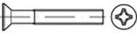 TOOLCRAFT TO-6863127 Verzonken schroeven M3 16 mm Kruiskop Phillips DIN 965 Staal Verzinkt 200 stuk(s)