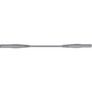 Stäubli XMF-419 Veiligheidsmeetsnoer [Banaanstekker 4 mm - Banaanstekker 4 mm] 2.00 m Grijs 1 stuk(s)