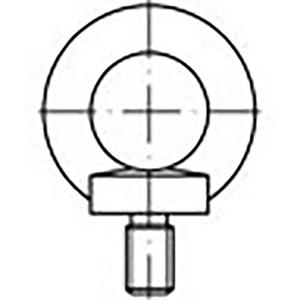 toolcraft TO-6855678 Ringschrauben M6 DIN 580 Stahl verzinkt 25St.