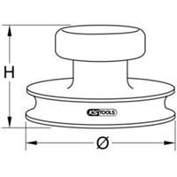 Kstools Mini-Vakuum-Saugheber, max 15kg, Ø 80mm