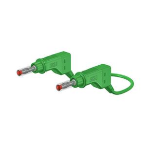 Stäubli XZG425/SIL Veiligheidsmeetsnoer [Banaanstekker 4 mm - Banaanstekker 4 mm] 0.50 m Groen 1 stuk(s)