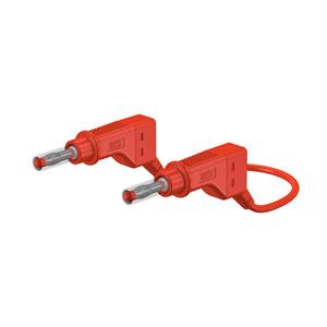 Stäubli XZG425/SIL Veiligheidsmeetsnoer [Banaanstekker 4 mm - Banaanstekker 4 mm] 0.50 m Rood 1 stuk(s)