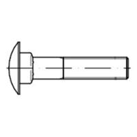 Flachrundschraube mit Vierkantansatz DIN 603 Edelstahl A4 M16x 65