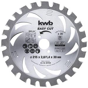 Kwb 587938 Hartmetall Kreissägeblatt 215 x 30 x 1.4mm Zähneanzahl: 30 1St.