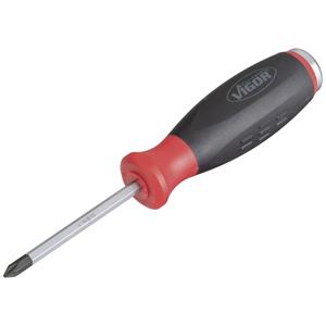 Vigor Kreuzschlitz-Schraubendreher mit Schlagkappe V3601Profil PH Gesamtlänge: 75 mm