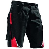 Kübler Shorts PULSSCHLAG 2524 schwarz/mittel-rot,  schwarz/rot