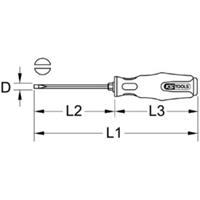 Kstools ERGOTORQUEmax Schlitz-Schraubendreher, 3,5mm