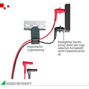 gossenmetrawatt Gossen Metrawatt Z502U Veiligheidsmeetsnoerenset [Testpunt - 4 mm stekker] Zwart, Rood