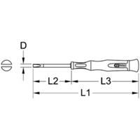 Kstools Feinmechanik-Schlitz-Schraubendreher, 3,5mm