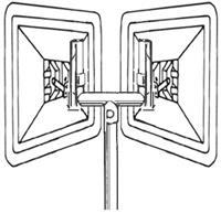 Moravia Gabelaufsatz für Verkehrsspiegel (B x H) 65cm x 54cm