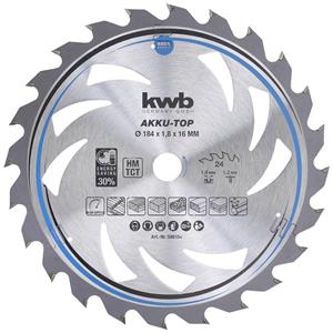 Kwb 586154 Hartmetall Kreissägeblatt 184 x 16 x 1.2 Zähneanzahl: 24 1St.