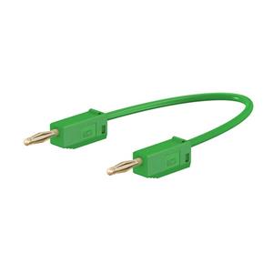 Stäubli LK205 Meetsnoer [Banaanstekker 2 mm - Banaanstekker 2 mm] 30.00 cm Groen 1 stuk(s)