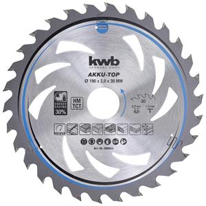 Kwb 586954 Hartmetall Kreissägeblatt 190 x 30 x 1.3mm Zähneanzahl: 30 1St.