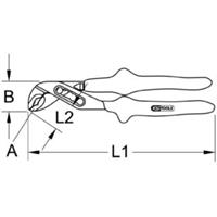 Kstools 1000V Wasserpumpenzange, 300mm