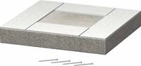 obobettermann Endstück (B x H) 270mm x 95mm 1 St. Grau