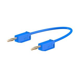 Stäubli LK205 Meetsnoer [Banaanstekker 2 mm - Banaanstekker 2 mm] 0.60 m Blauw