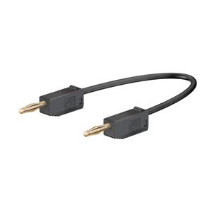 Stäubli LK205 Meetsnoer [Banaanstekker 2 mm - Banaanstekker 2 mm] 7.50 cm Zwart 1 stuk(s)