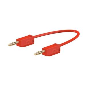 Stäubli LK205 Meetsnoer [Banaanstekker 2 mm - Banaanstekker 2 mm] 15.00 cm Rood
