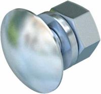 obobettermann OBO Bettermann FRS 10X20 F 6407471 Flachrundschraube 10mm 20mm Stahl feuerverzinkt 50St.