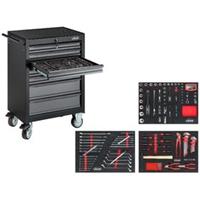 Vigor Werkstattwagen und Satz „Black Edition“ V2379N Gesamtlänge 677 mm, 164-teilig