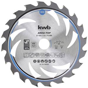 Kwb 584554 Hartmetall Kreissägeblatt 160 x 20 x 1.0mm Zähneanzahl: 20 1St.