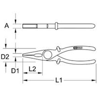 kstools KS Tools 1171640 Platte tang