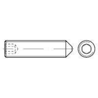 Sonstige DIN 914 Stahl-45 H blk M6 x 1 x 25mm, Gewindestifte ISK mit Spitze
