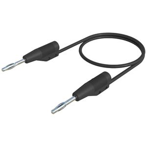 skshirschmann SKS Hirschmann MVL F 2/100 Meetsnoer [Banaanstekker 2 mm - Banaanstekker 2 mm] 1.00 m Zwart 1 stuk(s)