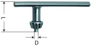 Rohm boorkopsleutel S3 tbv tandkrans met gat 8mm