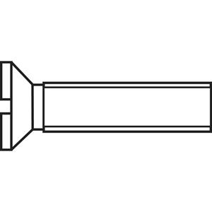 toolcraft 889730 Senkschrauben M4 8mm Schlitz DIN 963 Stahl verzinkt