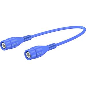 stäubli XLSS-58 Sicherheits-Messleitung [BNC-Stecker - BNC-Stecker] 1.00m Blau