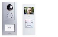 m-emodern-electronics M-e modern-electronics 41180 Video-Türsprechanlage Kabelgebunden Komplett-Set 1 Familienhaus Silber