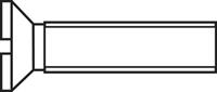 toolcraft 889699 Verzonken schroeven M1 6 mm Sleuf DIN 963 Staal Verzinkt 1 stuk(s)