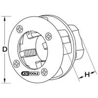 Kstools Gewindeschneidkopf, Ø 1/2