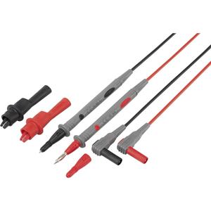 Voltcraft TL 88-4 Veiligheidsmeetsnoerenset [Banaanstekker 4 mm - Testpunt] 1.80 m Zwart, Rood 1 set(s)