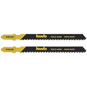 kwb 610220 Decoupeerzaagbladen, houtbewerking, speciale insteektanden, HCS, 2x middel 2 stuk(s)