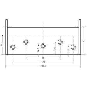 Fridavo Pendeltürbänder Nr. 33 Stahl verzinkt 125mm