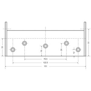 Fridavo Pendeltürbänder Nr. 36 Stahl verzinkt 150mm