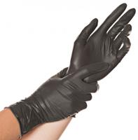 hygostar Latex-Handschuh , DIABLO, , L, schwarz, puderfrei