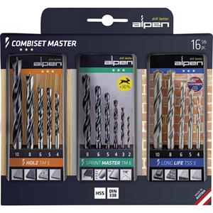 alpen 0000811003100 Combiset Master Universeel boor assortiment