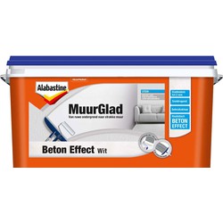 Alabastine muurglad beton effect wit 5L