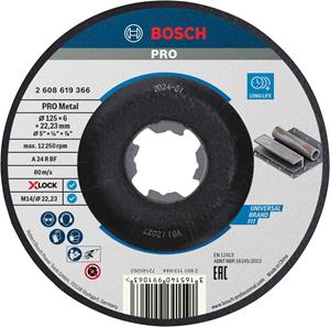 Bosch - 10er Pack X-LOCK Schruppscheibe T27 A 24 P BF 125x6,0 mm VPE: 10