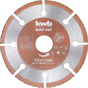 kwb 790140 Doorslijpschijf recht 1 stuks 115 mm 22.23 mm 1 stuk(s)