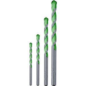 kwb 052800 Carbide graniet boren 4-delig 5.0 mm, 6.0 mm, 8.0 mm, 10.0 mm Cilinderschacht 1 set(s)