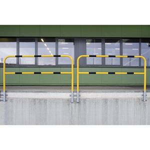 Beschermbeugel, ronde buis 48/2 mm, voor wandmontage, uitneembaar, breedte 1000 mm, met kunststofcoating
