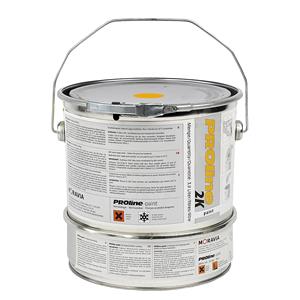 PROline-paint 2K coating voor binnen, geel